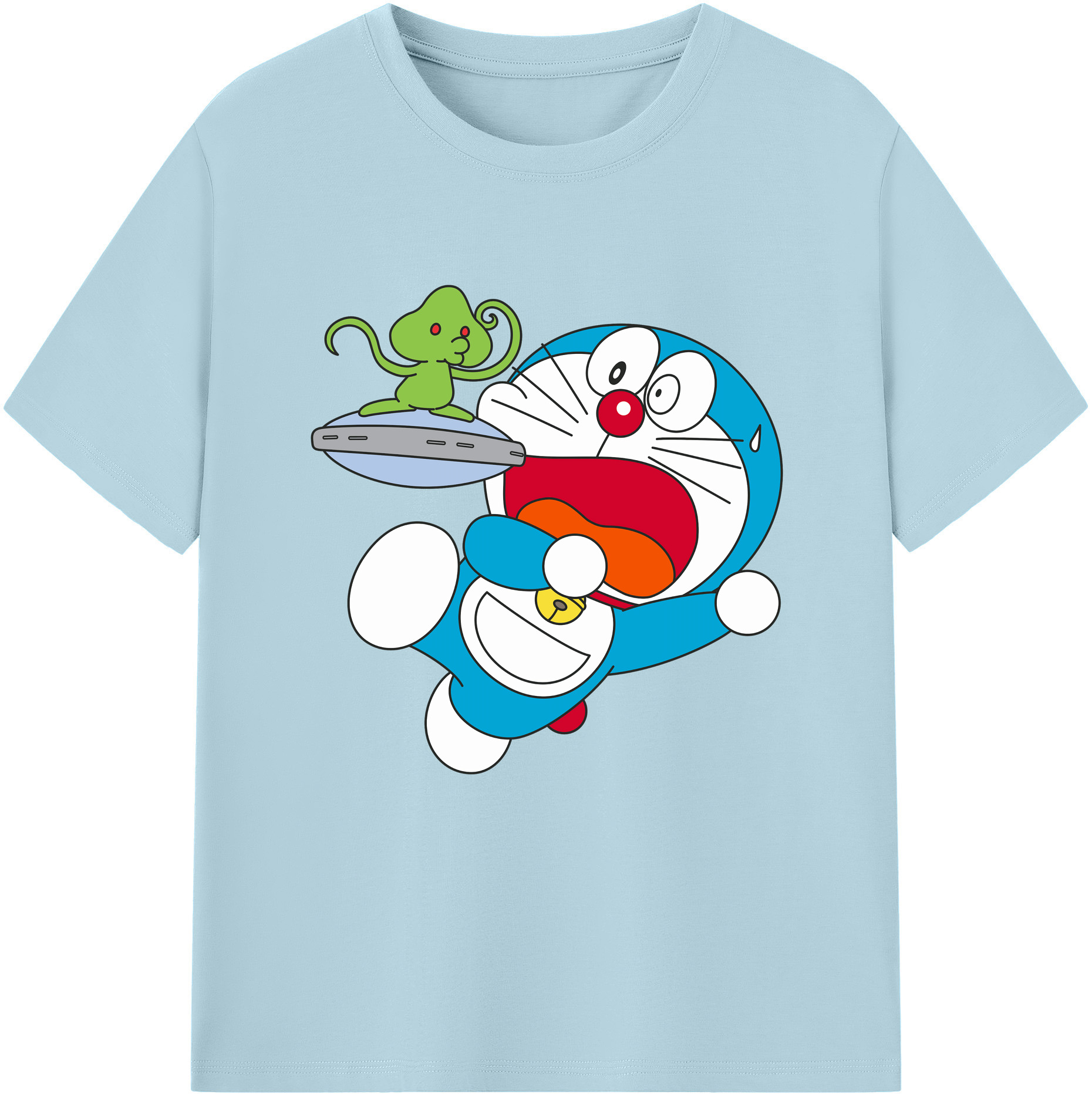 （画像用） ドラえもん Doraemon 綿100％半袖Tシャツ（フロントプリント）